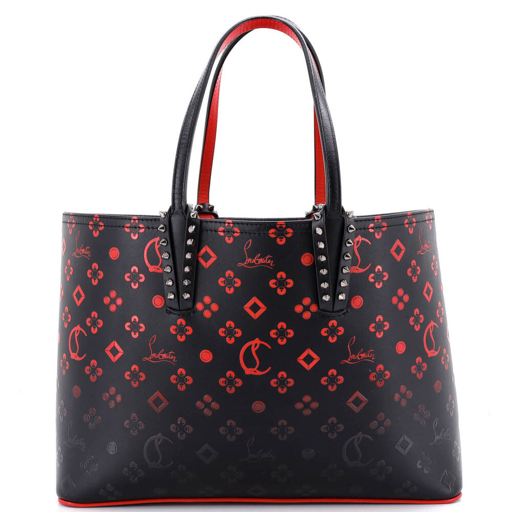 Christian Louboutin Small Cabata East West Tote Degrade Monogram Printed Leather